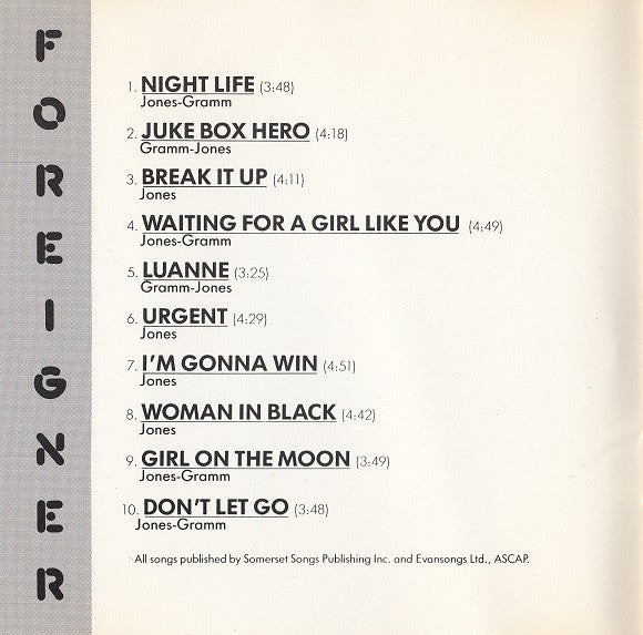 Foreigner : 4 (CD, Album, RE)