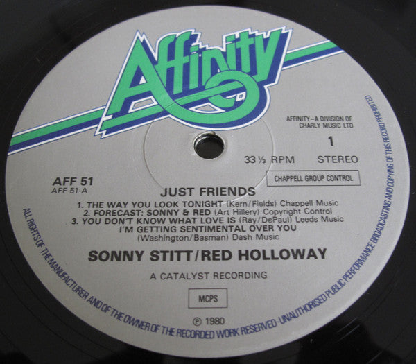 Sonny Stitt, Red Holloway : Just Friends (LP, Album, RE)