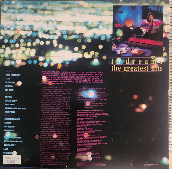 Roy Orbison : In Dreams: The Greatest Hits (2xLP, Comp, Club)