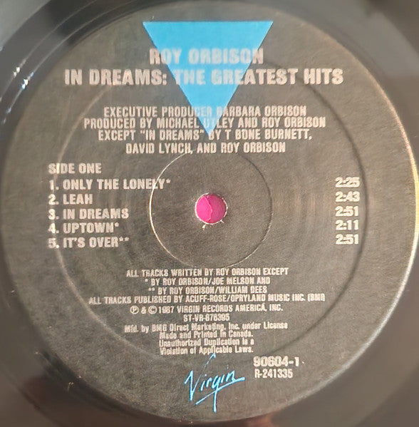 Roy Orbison : In Dreams: The Greatest Hits (2xLP, Comp, Club)