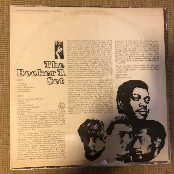 Booker T. & The M.G.'s* : The Booker T. Set (LP, Album, Ter)