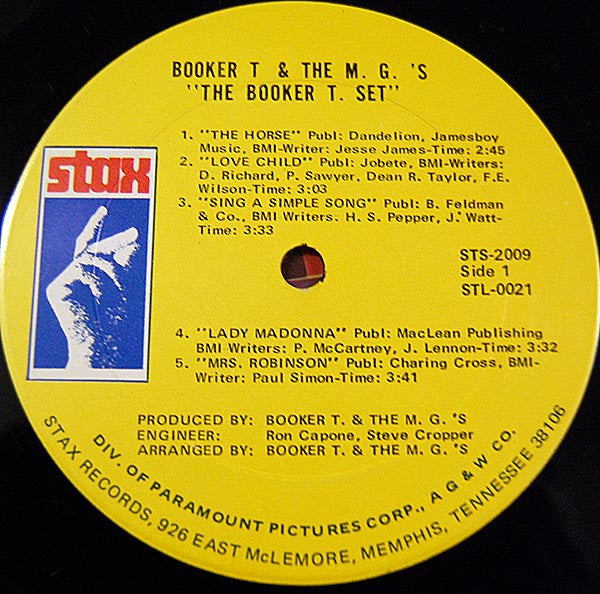 Booker T. & The M.G.'s* : The Booker T. Set (LP, Album, Ter)