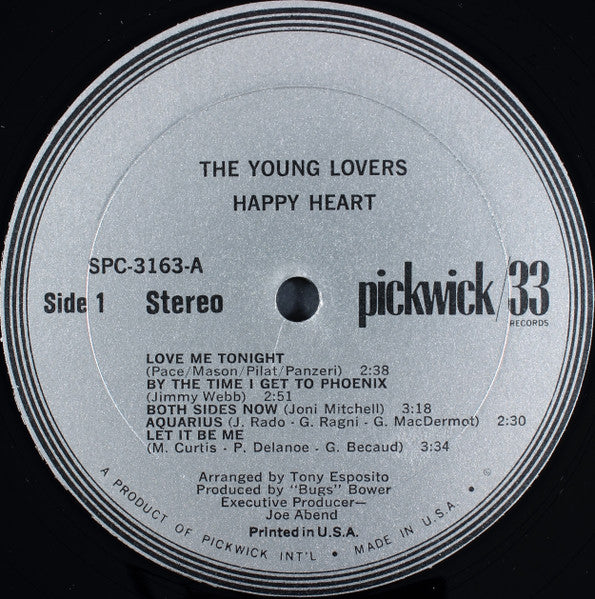 The Young Lovers (2) : Happy Heart (LP, Album)