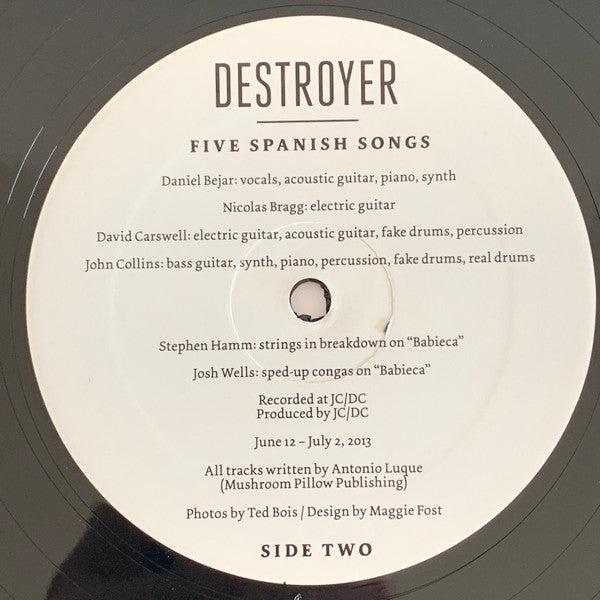 Destroyer (4) : Five Spanish Songs (12", EP)