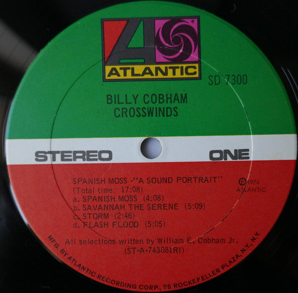 Billy Cobham : Crosswinds (LP, Album, RI )
