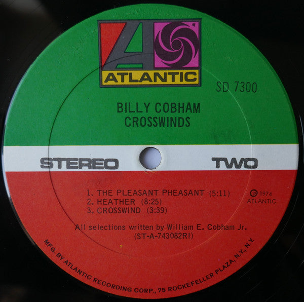 Billy Cobham : Crosswinds (LP, Album, RI )