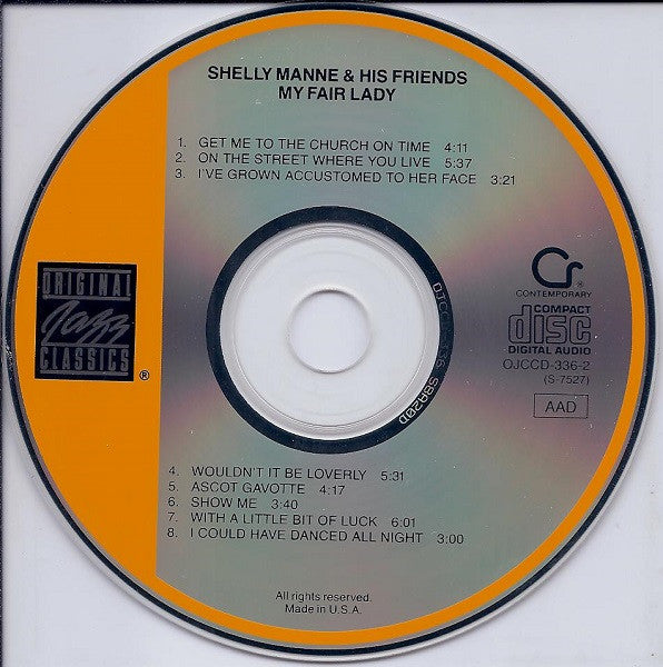 Shelly Manne & His Friends : Modern Jazz Performances Of Songs From My Fair Lady (CD, Album, RE)