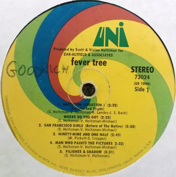 Fever Tree : Fever Tree (LP, Album, Glo)