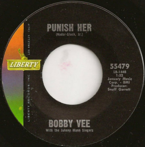 Bobby Vee / Bobby Vee With The Crickets (2) : Punish Her / Someday (7", Single, Styrene, Ter)