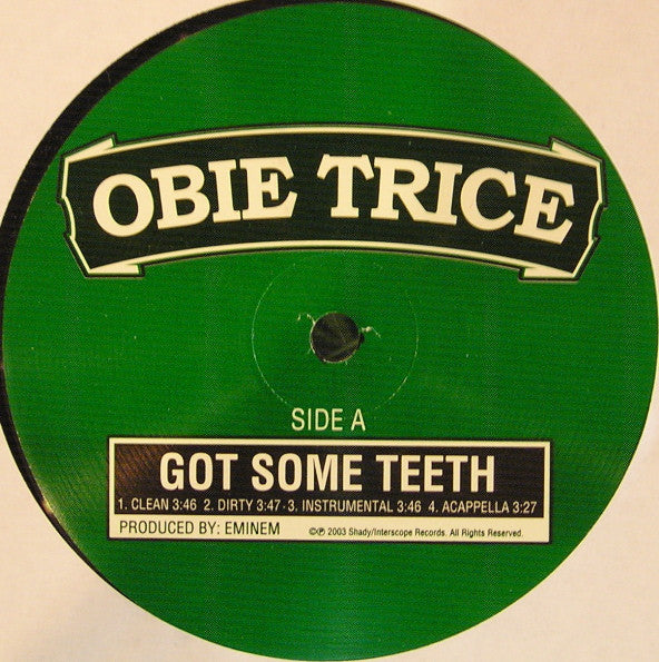 Obie Trice : Got Some Teeth / S*** Hits The Fan (12", Promo)