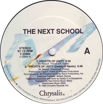 The Next School : Profits Of Unity (12")