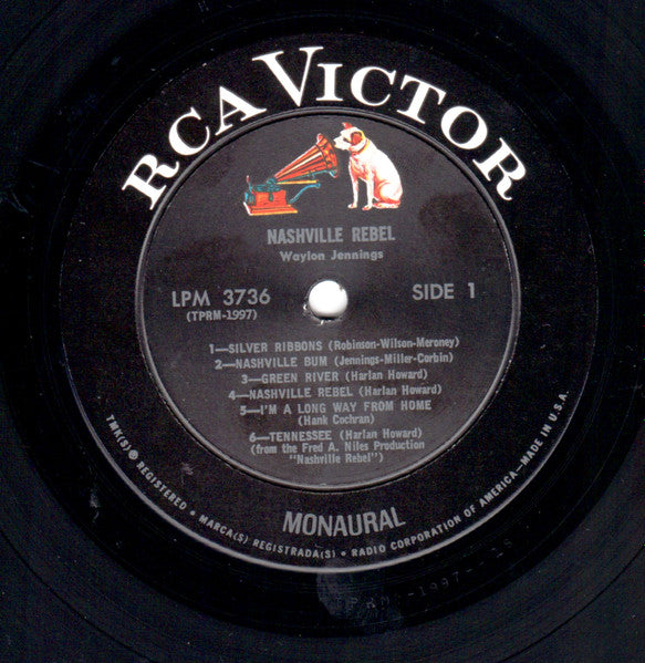 Waylon Jennings : Nashville Rebel (From The Original Sound Track) (LP, Album, Mono)