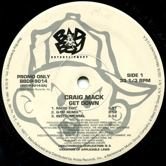 Craig Mack : Get Down (Remix) (12", Promo)