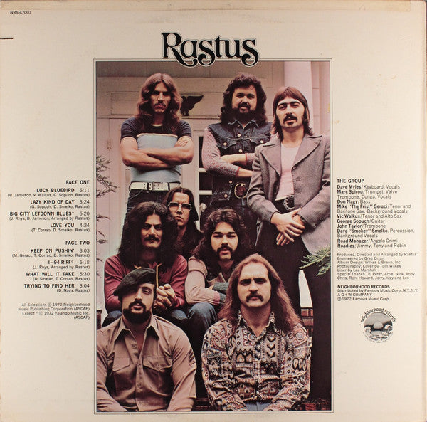 Rastus : Steamin' (LP, Album)