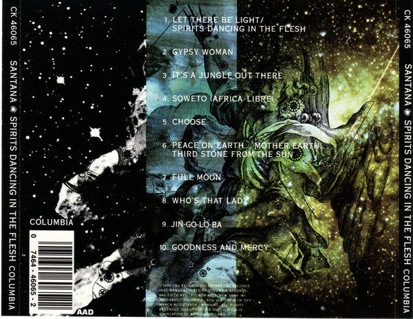 Santana : Spirits Dancing In The Flesh (CD, Album, RP)