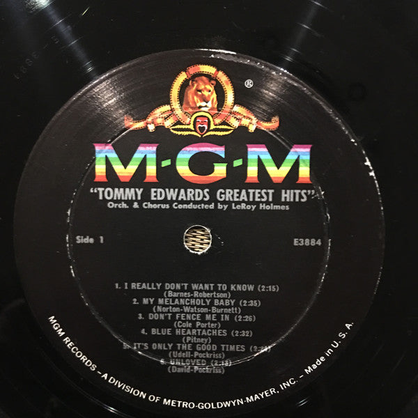 Tommy Edwards : Tommy Edwards' Greatest Hits (LP, Comp, Mono)