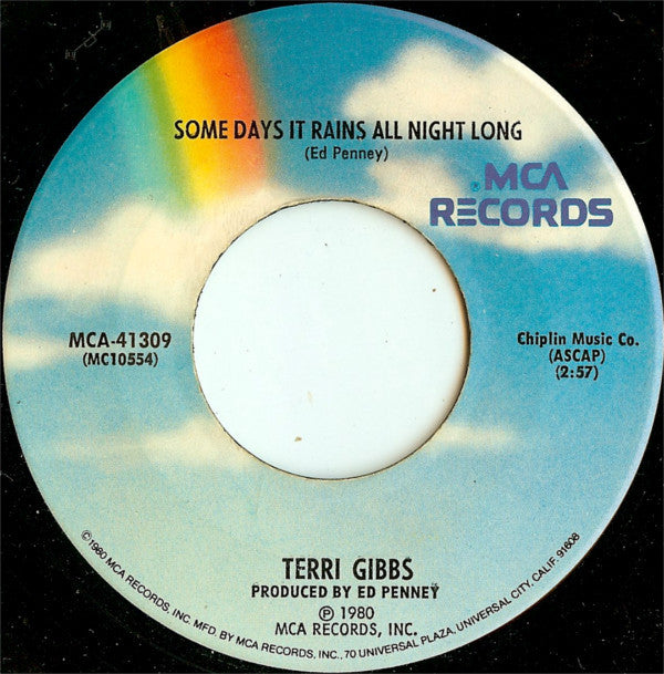 Terri Gibbs : Somebody's Knockin' (7", Single, Pin)
