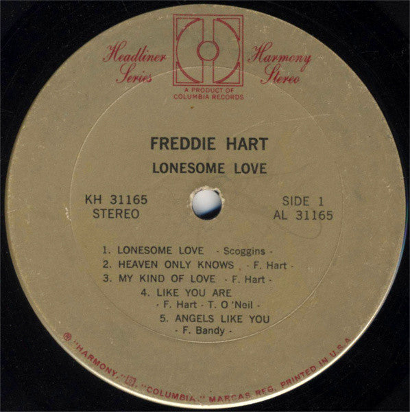 Freddie Hart : Lonesome Love (LP)