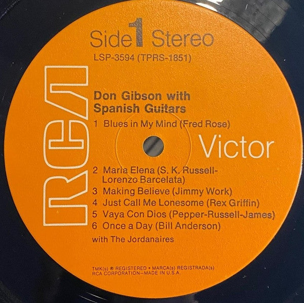 Don Gibson : Don Gibson With Spanish Guitars (LP, Album)