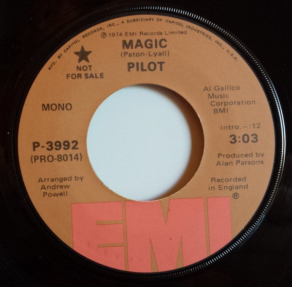 Pilot : Magic (7", Single, Promo)