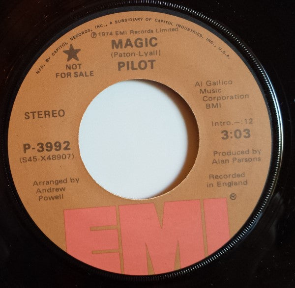 Pilot : Magic (7", Single, Promo)