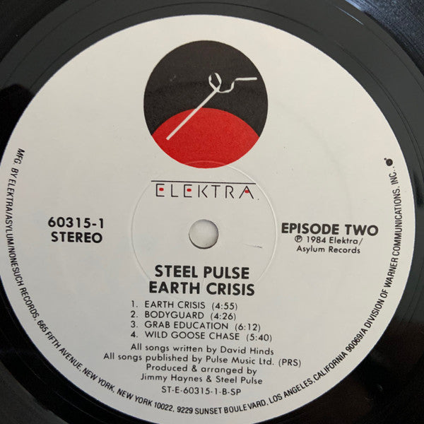 Steel Pulse : Earth Crisis (LP, Album, Spe)