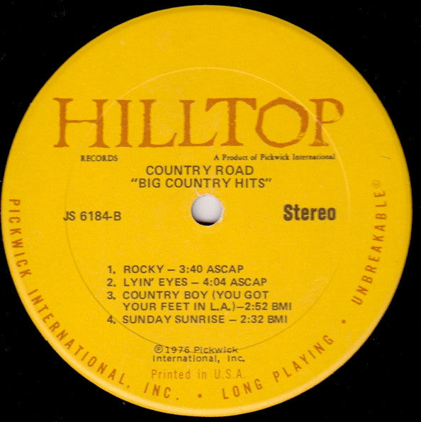 Country Road : Big Country Hits (LP)