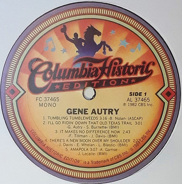 Gene Autry : Gene Autry (LP, Comp, Mono)