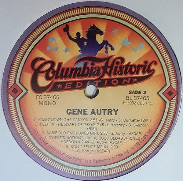 Gene Autry : Gene Autry (LP, Comp, Mono)