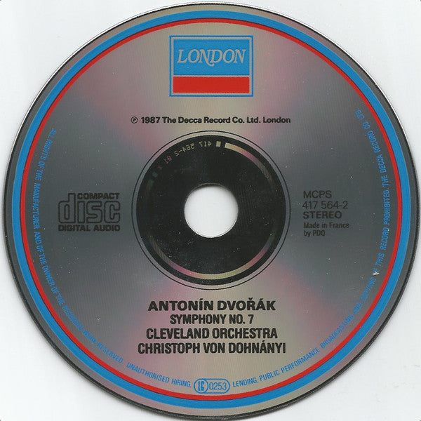 Dvořák*, Christoph von Dohnányi, Cleveland Orchestra* : Symphony No. 7 (CD)