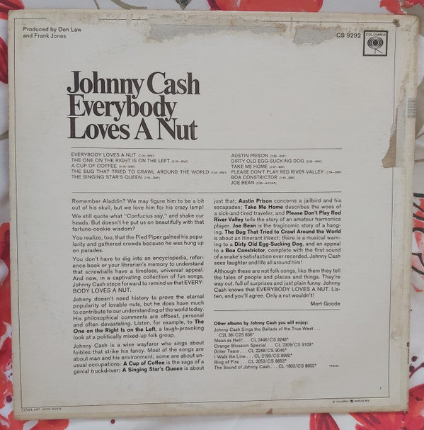 Johnny Cash : Everybody Loves A Nut (LP, Album)