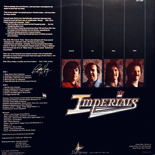 Imperials : Sail On (LP, Album)