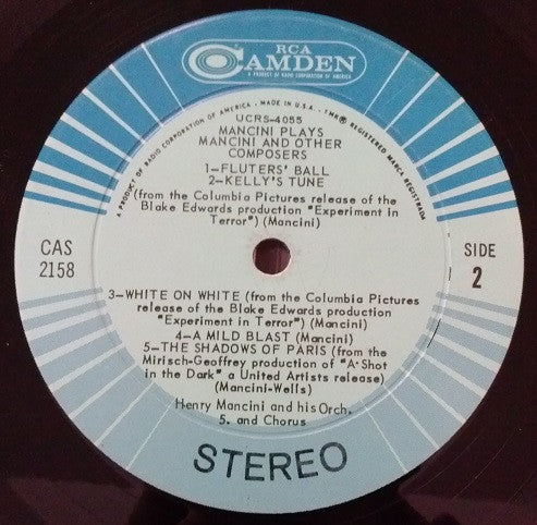 Henry Mancini And His Orchestra : Mancini Plays Mancini And Other Composers (LP, Album)