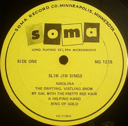 Slim Jim (16) : Sings Nikolina And Other Favorites (LP, Album, Comp, RE)