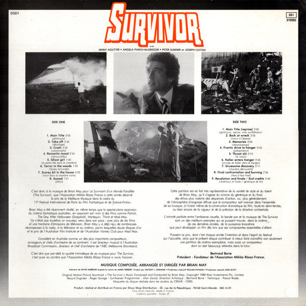 Brian May (2) : Survivor (Original Motion Picture Soundtrack) (LP)