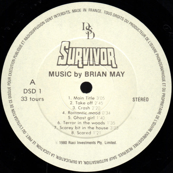 Brian May (2) : Survivor (Original Motion Picture Soundtrack) (LP)