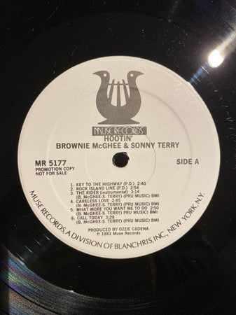 Sonny Terry & Brownie Mcghee : Hootin' (LP, Promo)