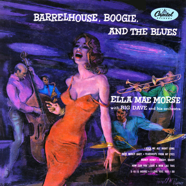 Ella Mae Morse With Big Dave And His Orchestra : Barrelhouse, Boogie, And The Blues (10", Album)