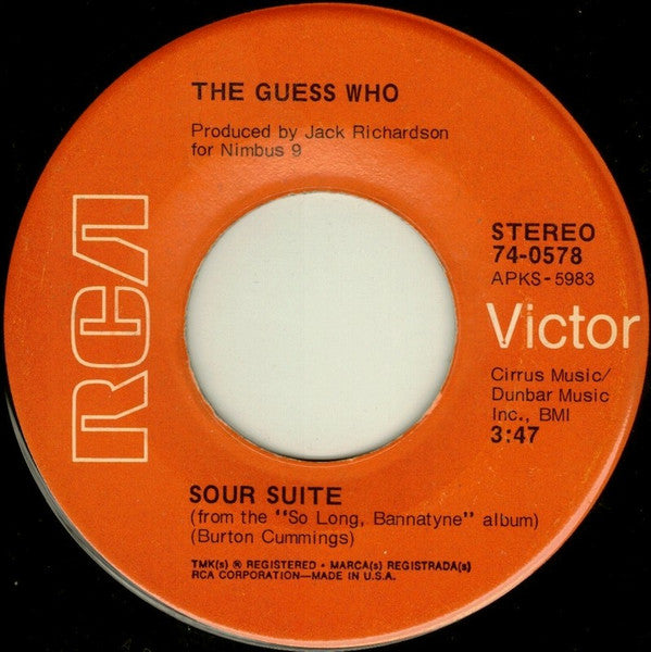 The Guess Who : Sour Suite (7")