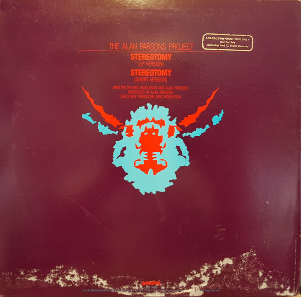 The Alan Parsons Project : Stereotomy (12", Promo)