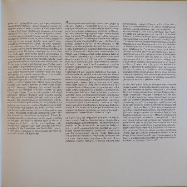 Georg Friedrich Händel, Concentus Musicus*, Nikolaus Harnoncourt : Water Musick (LP)