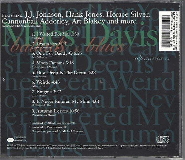 Miles Davis : Ballads & Blues (CD, Comp, Club)