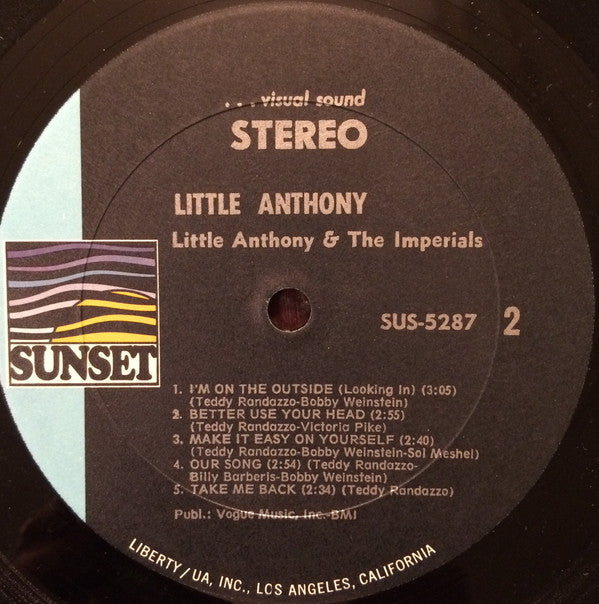 Little Anthony & The Imperials : Little Anthony And The Imperials (LP, Album, Comp)