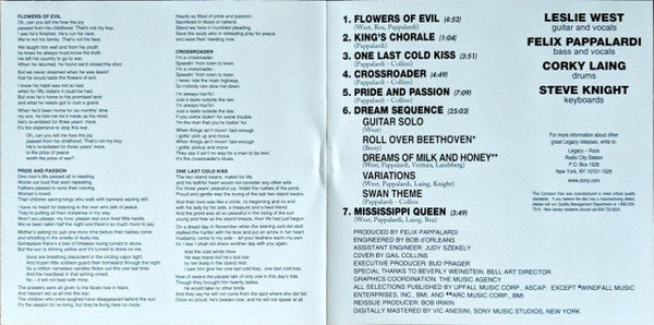 Mountain : Flowers Of Evil (CD, Album, RE, RP)