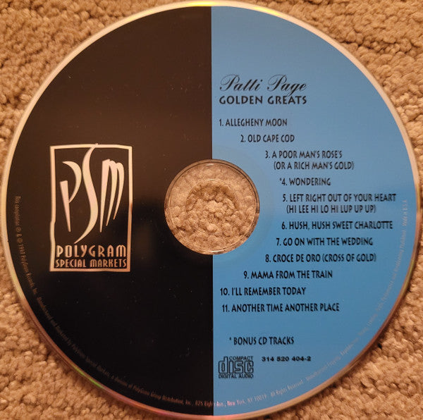 Patti Page : Golden Greats (CD, Comp)