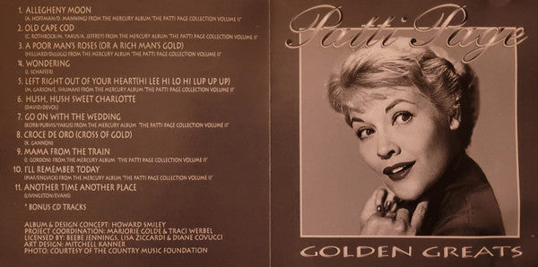 Patti Page : Golden Greats (CD, Comp)