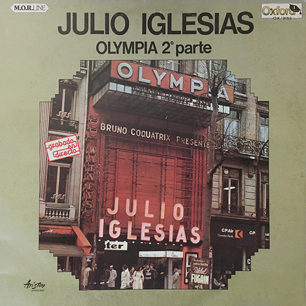 Julio Iglesias : Olympia 2° Parte (LP, Album)