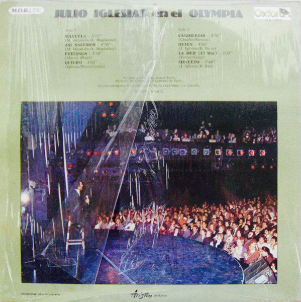 Julio Iglesias : Olympia 2° Parte (LP, Album)