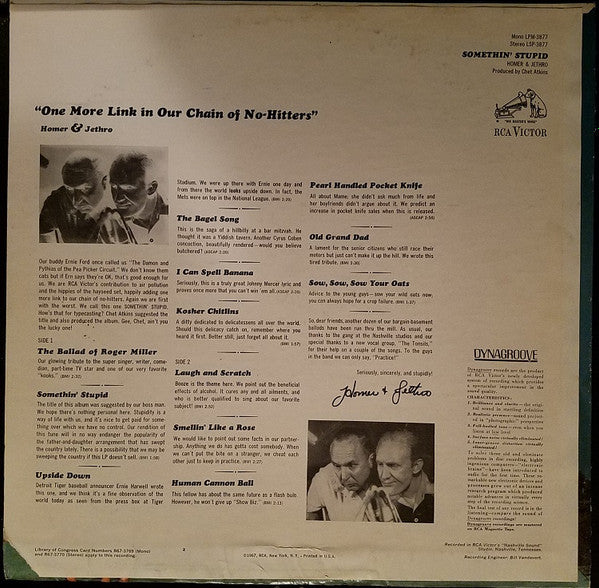 Homer And Jethro : Somethin' Stupid (LP, Album, Hol)