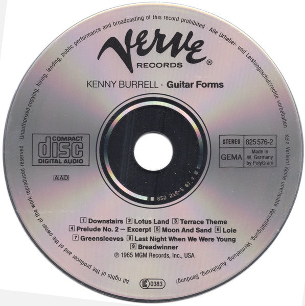 Kenny Burrell : Guitar Forms (CD, Album, RE, RM)